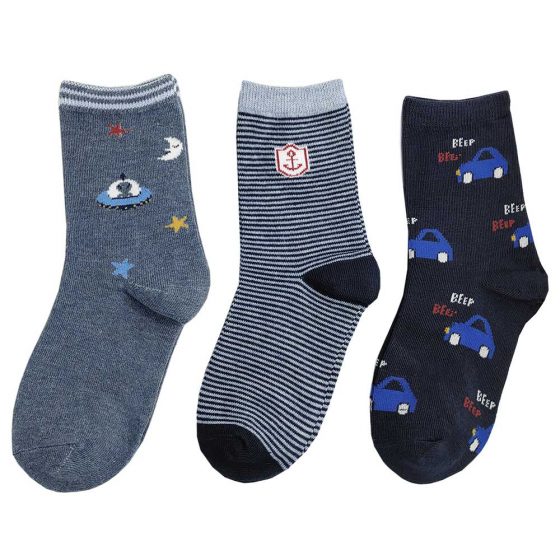 STAR 365 Παιδικές Κάλτσες με Σχέδια 3 Ζευγάρια