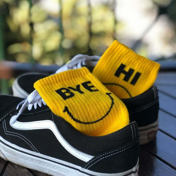 AXID Κάλτσα με Σχέδια Hi Bye
