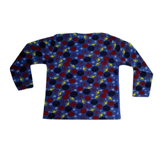 TIWI NIGHT Παιδική Μακρυμάνικη Πιτζάμα Fleece με Σχέδιο Football με Μάσκα Ύπνου