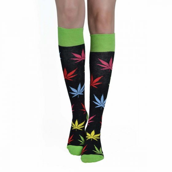 AXID Κάλτσα Μέχρι το Γόνατο με Σχέδια Marijuana