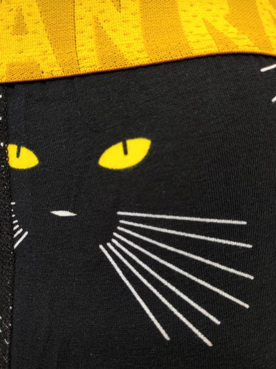 JUAN RAUL Ανδρικό Μποξεράκι με Σχέδια Black Cat