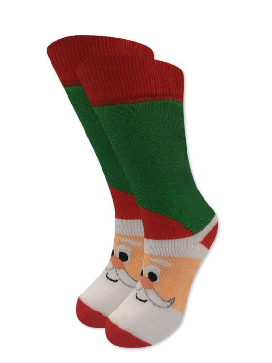 TST Χριστουγεννιάτικη Κάλτσα Πετσετέ με Σχέδια Santa Claus