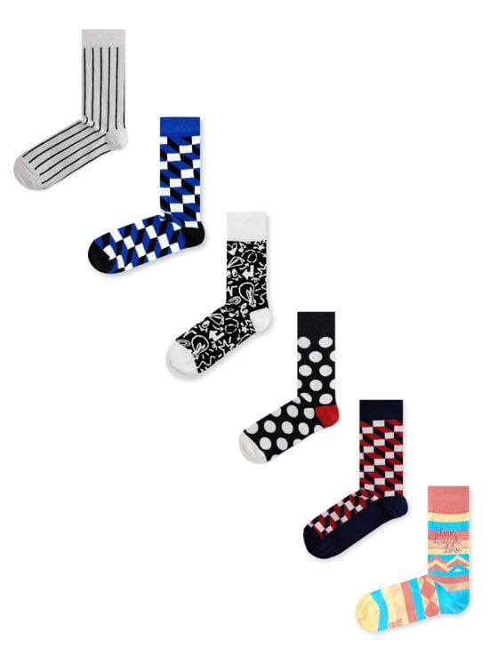 FANCY GIFT BOX Κάλτσες με Σχέδια Geometric 5+1 Ζευγάρια