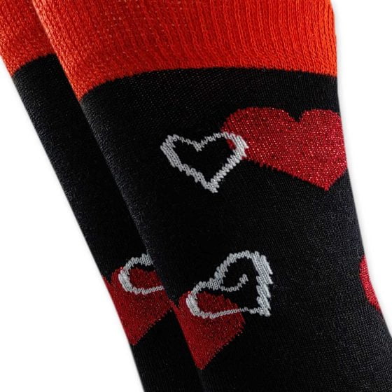 AXID Κάλτσα με Σχέδια Glitter Hearts