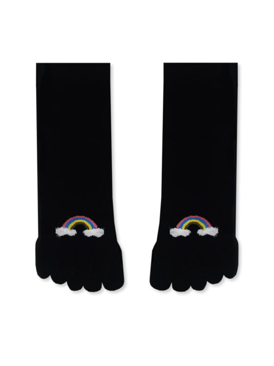 YTLI Κάλτσα με Δάχτυλα Toe Socks με Σχέδια Rainbow