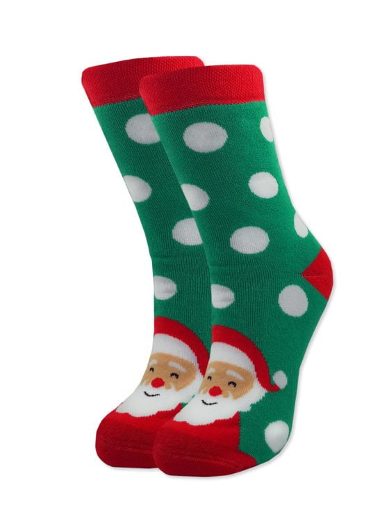 NODO Χριστουγεννιάτικη Κάλτσα Πετσετέ με Σχέδια Santa Claus