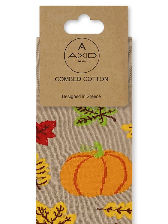 AXID Κάλτσα με Σχέδια Pumpkin and Leaves