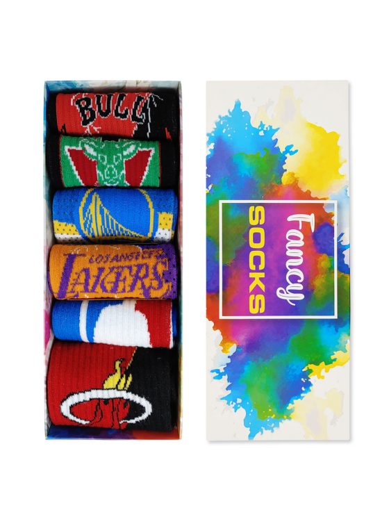 FANCY GIFT BOX Κάλτσες με Σχέδια Basketball Teams