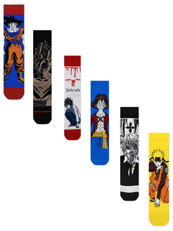 FANCY GIFT BOX Κάλτσες με Σχέδια Anime 5+1 Ζευγάρια