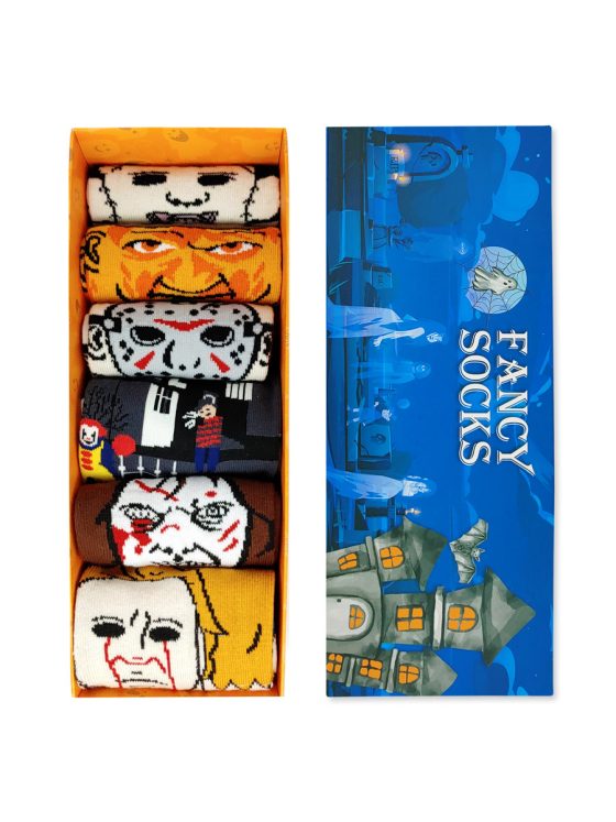 FANCY GIFT BOX Κάλτσες με Σχέδια Horror Movies 5+1 Ζευγάρια