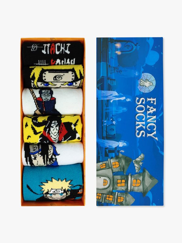 FANCY GIFT BOX Κάλτσες με Σχέδια Naruto Shippuden 5+1 Ζευγάρια