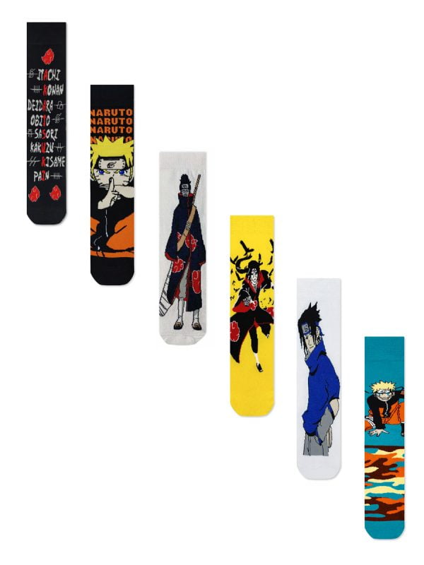 FANCY GIFT BOX Κάλτσες με Σχέδια Naruto Shippuden 5+1 Ζευγάρια