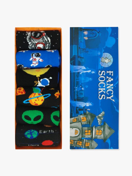 FANCY GIFT BOX Κάλτσες με Σχέδια Universe 5+1 Ζευγάρια