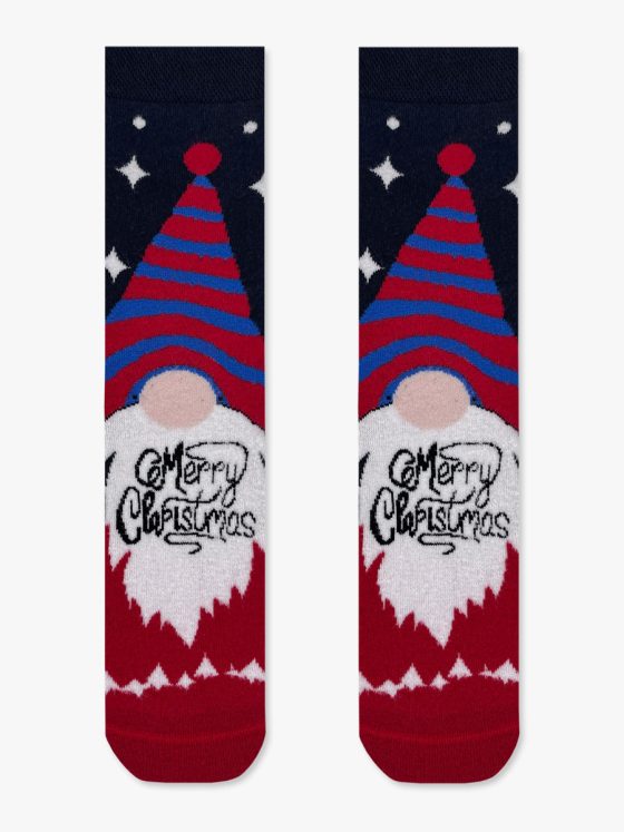 AXID Χριστουγεννιάτικη Κάλτσα Πετσετέ με Σχέδια Merry Christmas