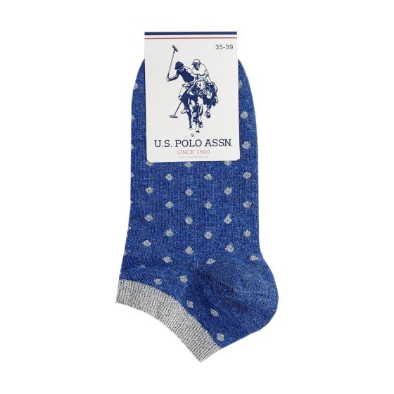 Κάλτσα Σοσόνι Βαμβακερή με Πουά Σχέδιο U.S. POLO ASSN.