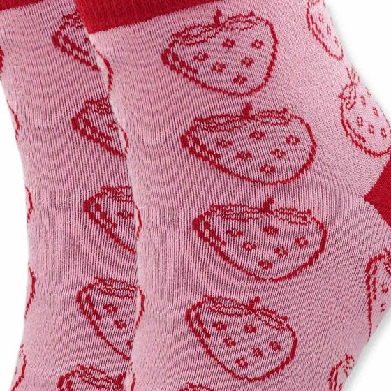 AXID Βαμβακερή Κάλτσα με Σχέδια Strawberry