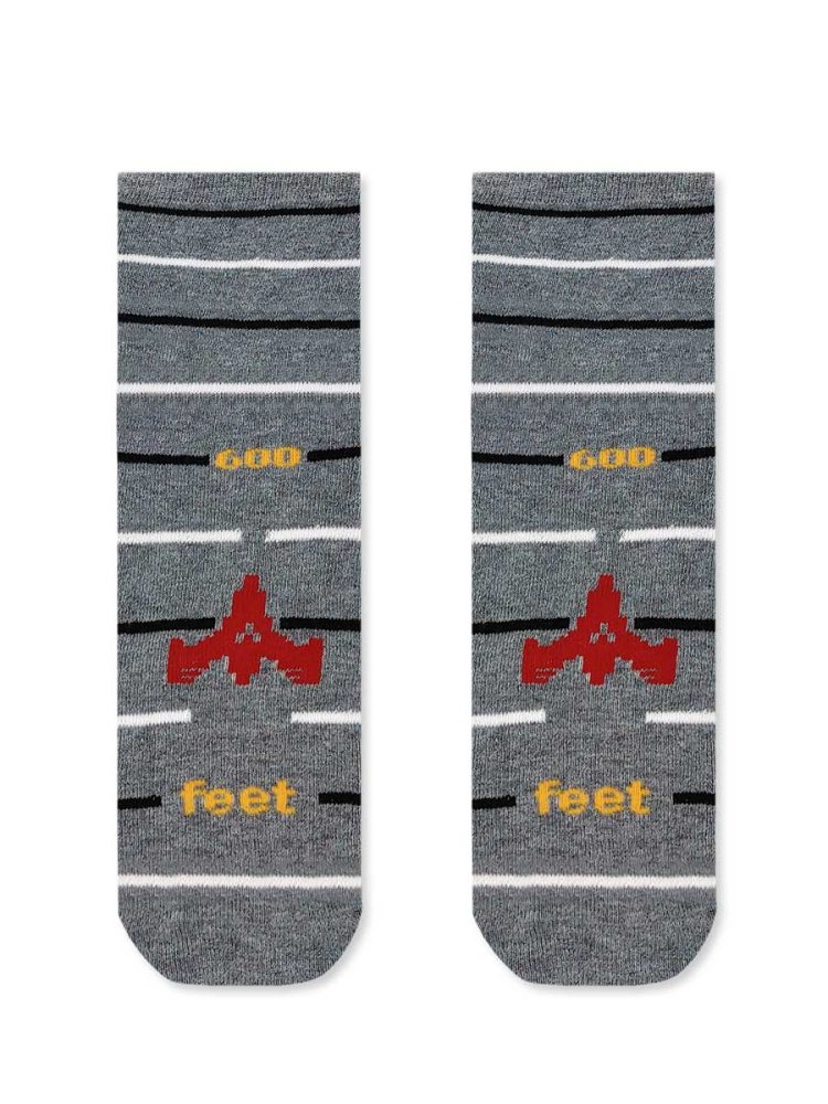 STAR 365 Παιδική Κάλτσα Πετσετέ με Αντιολισθητικές Πατούσες με Σχέδια Galaxy