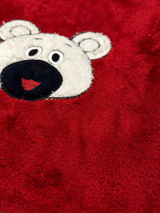 TIWI NIGHT Παιδική Μακρυμάνικη Πιτζάμα Fleece Teddy Bear με Μάσκα Ύπνου