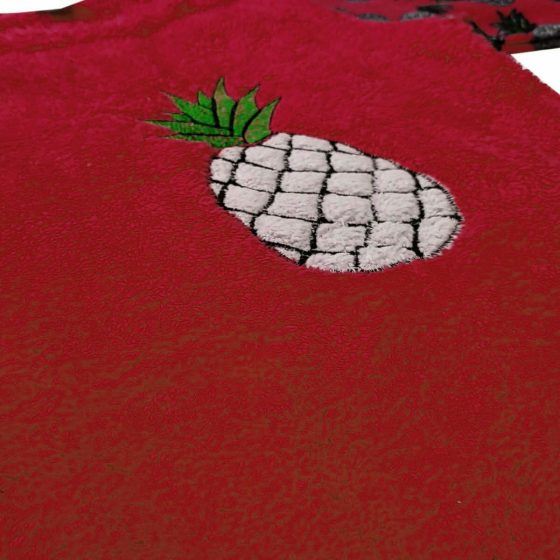 TIWI NIGHT Παιδική Μακρυμάνικη Πιτζάμα Fleece με Σχέδιο Pineapple με Μάσκα Ύπνου