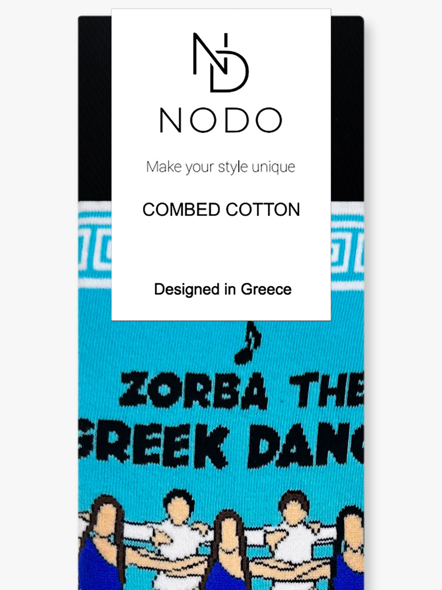 NODO Βαμβακερή Κάλτσα με Σχέδια Zorba The Greek Dance NODO Βαμβακερή Κάλτσα με Σχέδια Zorba The Greek Dance - Image 3