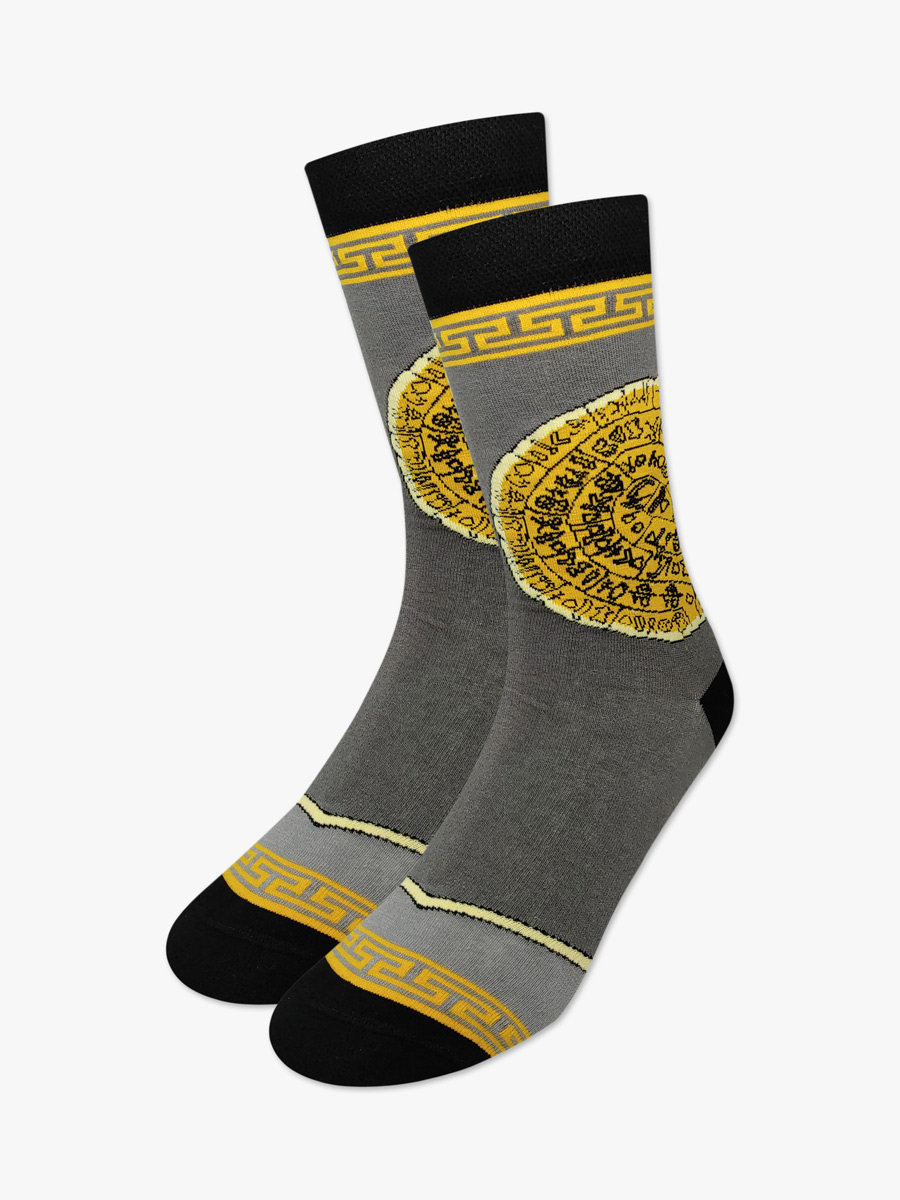 Κάλτσα Βαμβακερή με Σχέδια Phaistos Disc NODO Κάλτσα Βαμβακερή με Σχέδια Phaistos Disc NODO - Image 2