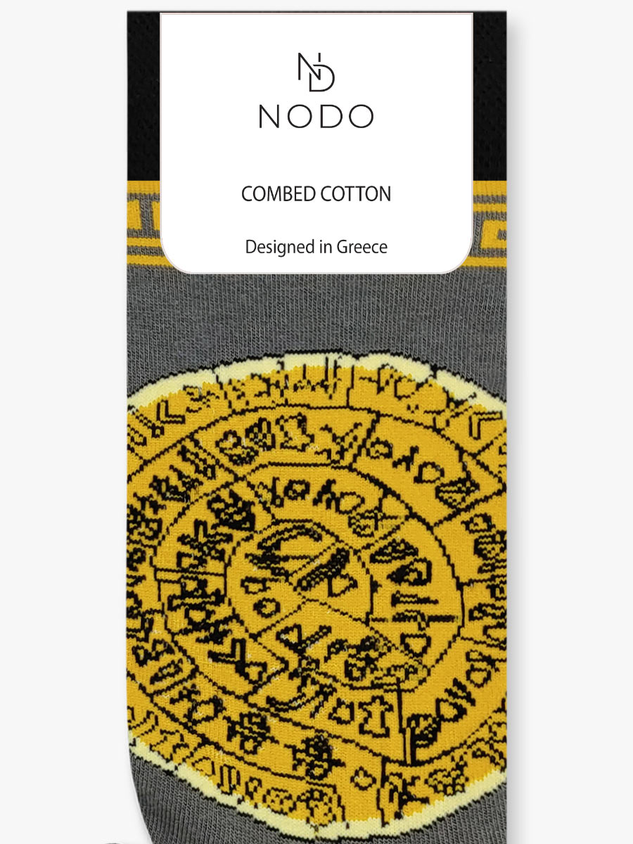 Κάλτσα Βαμβακερή με Σχέδια Phaistos Disc NODO Κάλτσα Βαμβακερή με Σχέδια Phaistos Disc NODO - Image 3