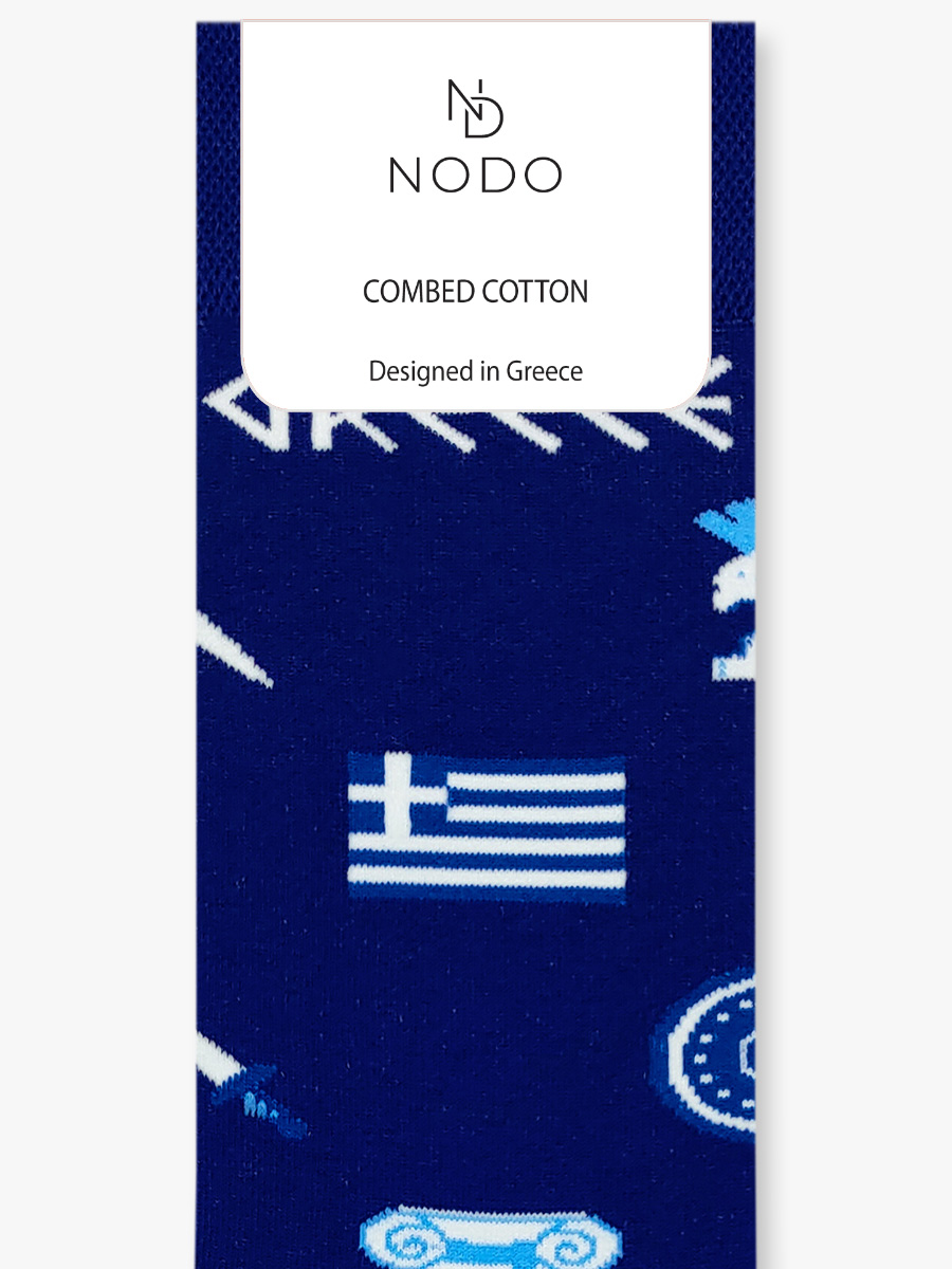 Κάλτσα Βαμβακερή με Σχέδια Greek Patterns NODO Κάλτσα Βαμβακερή με Σχέδια Greek Patterns NODO - Image 3