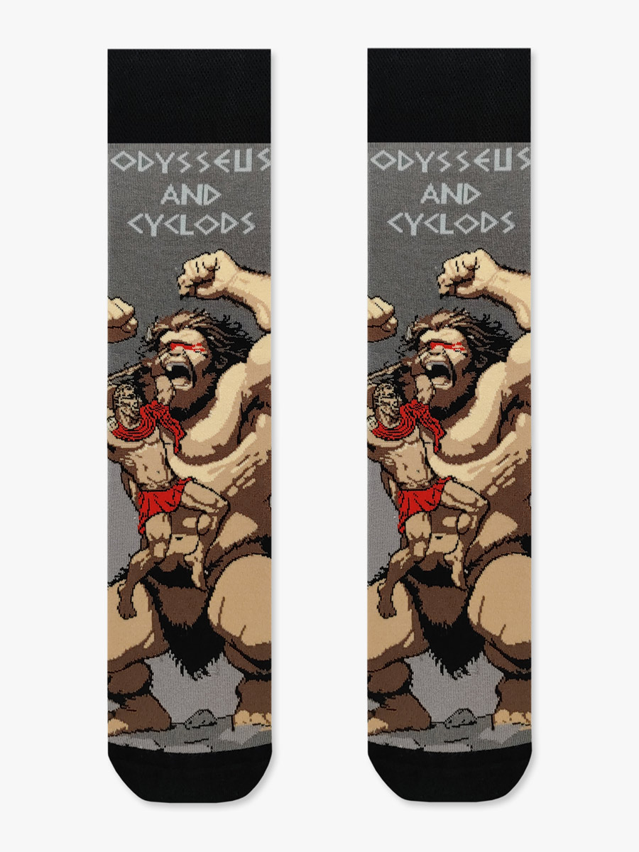 Κάλτσα Βαμβακερή με Σχέδια Odysseus and Cyclops NODO Κάλτσα Βαμβακερή με Σχέδια Odysseus and Cyclops NODO