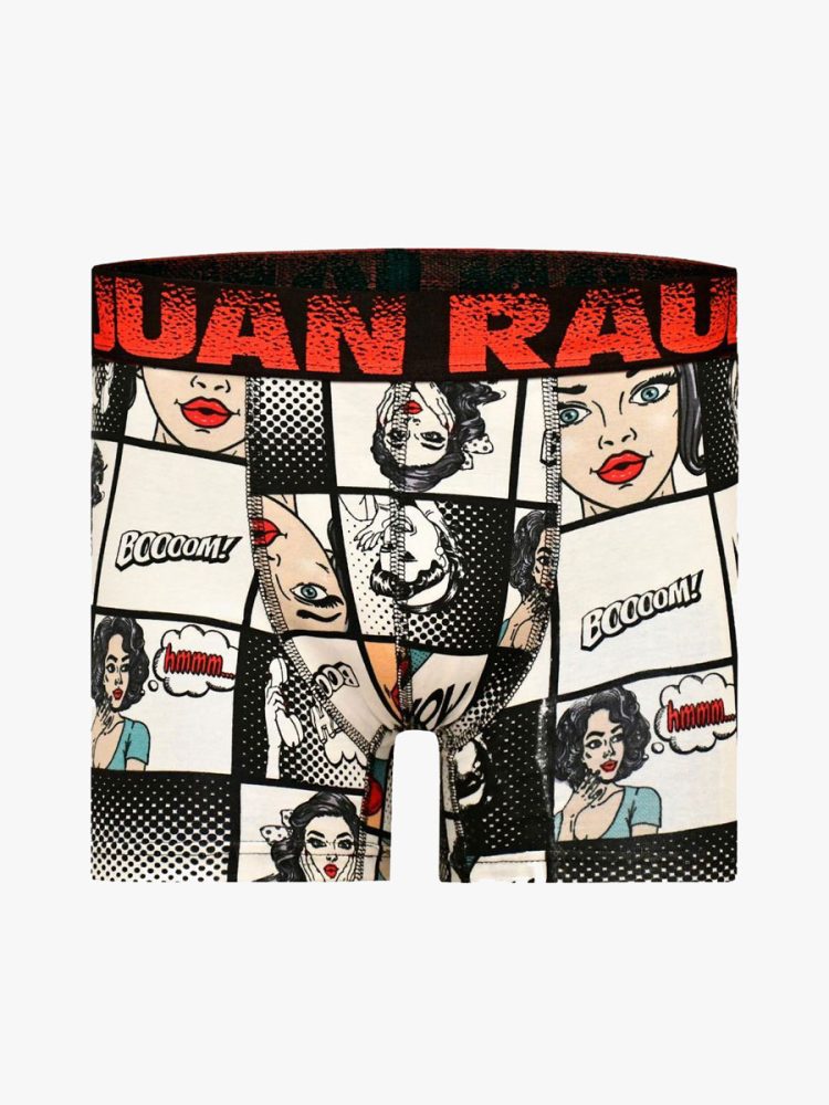 Ανδρικό Βαμβακερό Μποξεράκι με Σχέδια Pop Art Comics JUAN RAUL