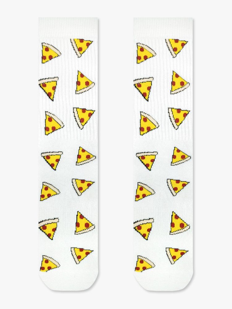 Κάλτσα Βαμβακερή Πετσετέ με Σχέδια Pizza Slices RTO
