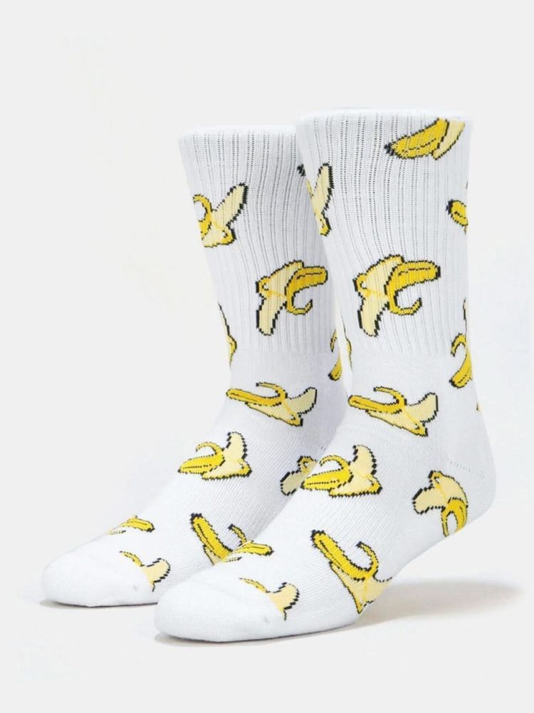 Κάλτσα Βαμβακερή Πετσετέ με Σχέδια Bananas RTO