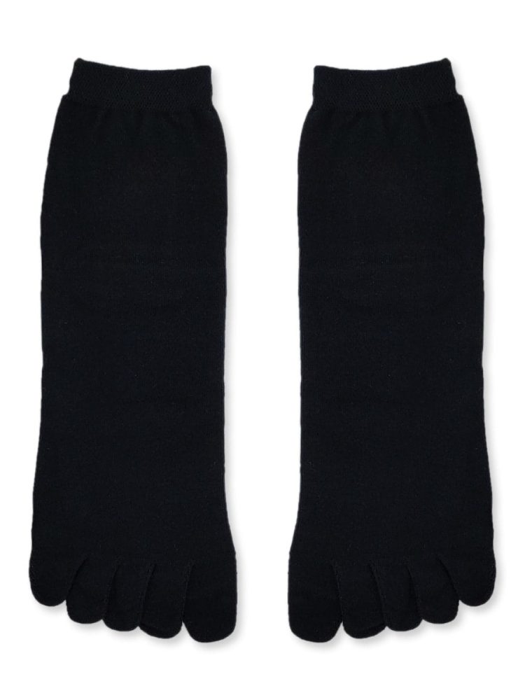 Κάλτσες Βαμβακερές με Δάχτυλα Toe Socks Μονόχρωμες Q&Y