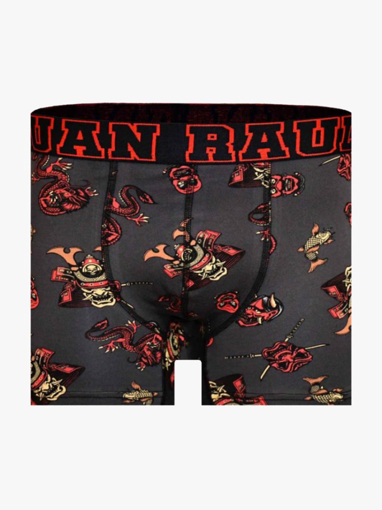 Ανδρικό Βαμβακερό Μποξεράκι με Σχέδια Samurai Japan JUAN RAUL