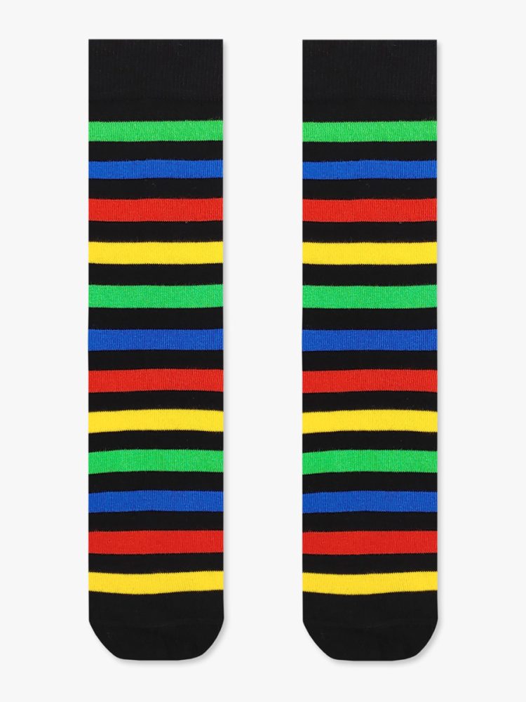 Βαμβακερή Κάλτσα με Σχέδια Striped RTO