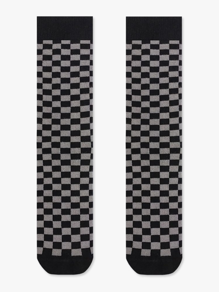 Βαμβακερή Κάλτσα με Σχέδια Checkboard RTO