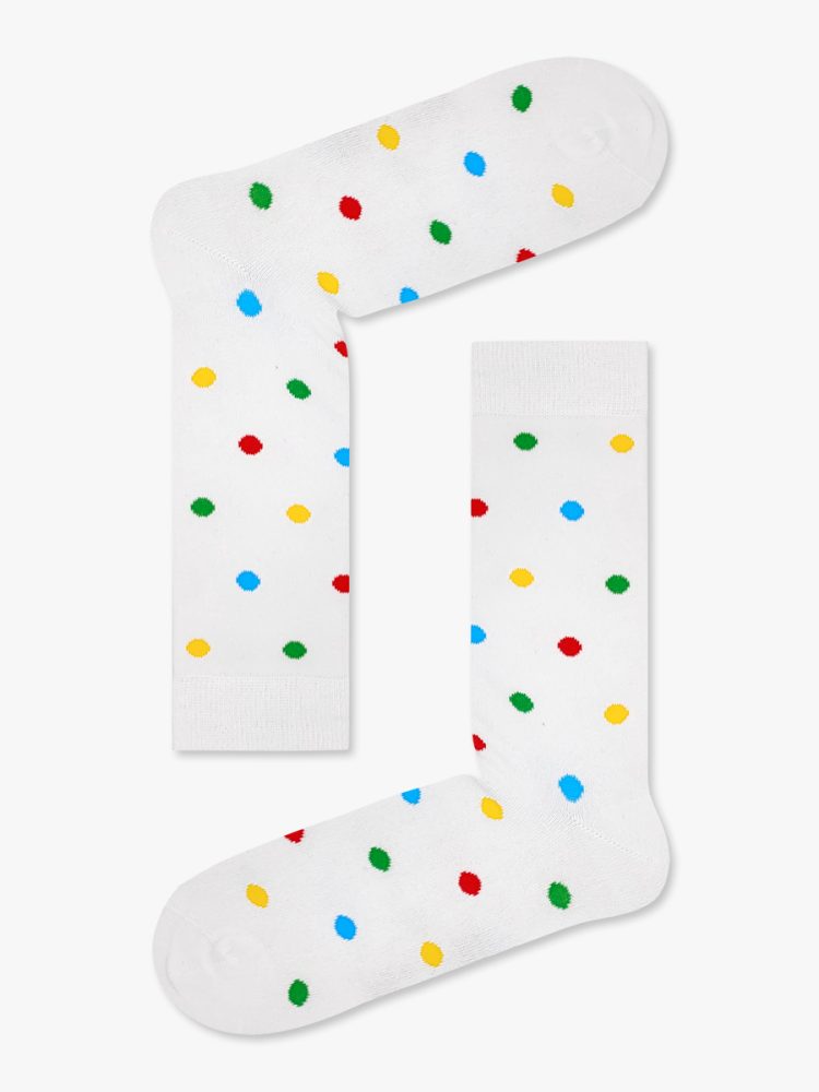 Βαμβακερή Κάλτσα με Σχέδια Polka Dots RTO