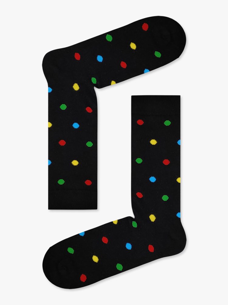 Βαμβακερή Κάλτσα με Σχέδια Polka Dots RTO