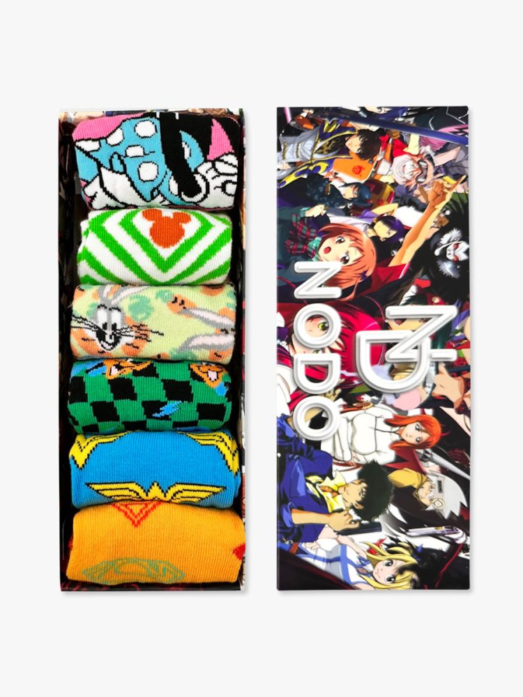 GIFT BOX Κάλτσες Βαμβακερές με Σχέδια Mixed Heroes 6 Ζευγάρια