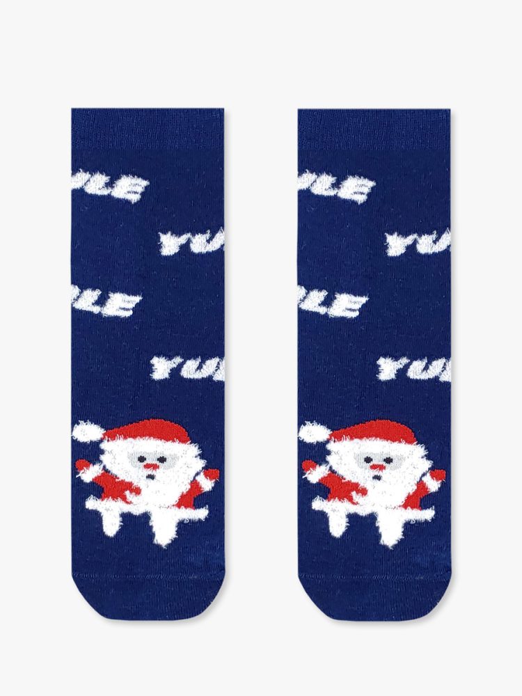 Χριστουγεννιάτικη Παιδική Κάλτσα Βαμβακερή με Σχέδια Santa Dance YTLI