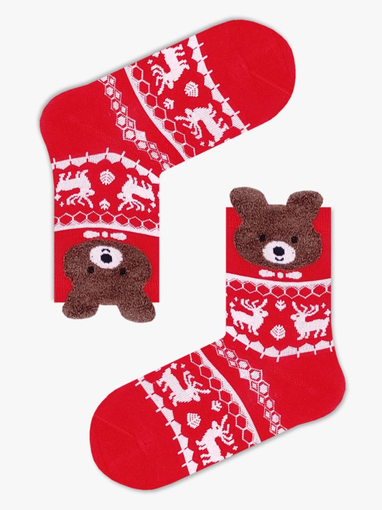 Χριστουγεννιάτικη Παιδική Κάλτσα Βαμβακερή με Σχέδια Christmas Classic YTLI