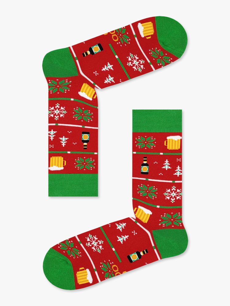 Χριστουγεννιάτικη Κάλτσα Πετσετέ με Σχέδια Christmas Fest NODO