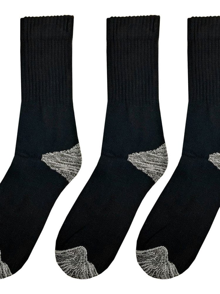 Κάλτσα Εργασίας Πετσετέ Μονόχρωμη 3 Ζευγάρια YTLI