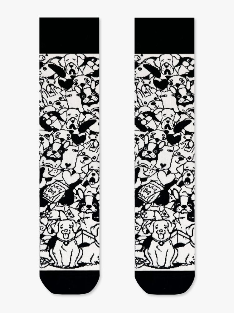 Κάλτσα Βαμβακερή με Σχέδια Dogs Pattern NODO