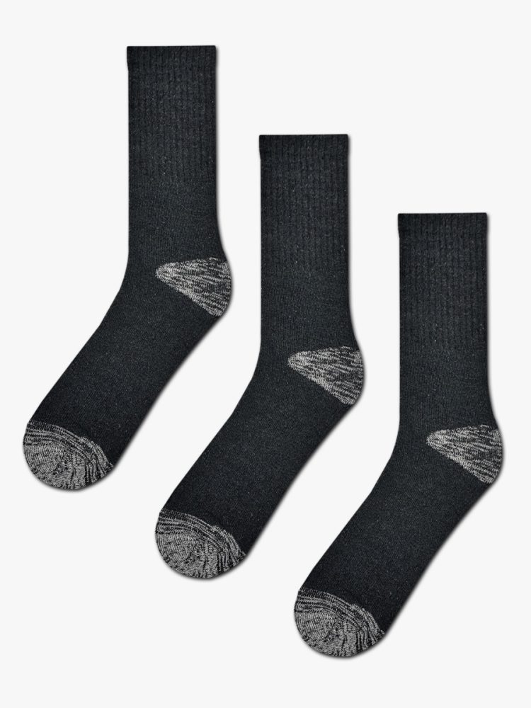 Κάλτσα Εργασίας Πετσετέ Μονόχρωμη 3 Ζευγάρια YTLI