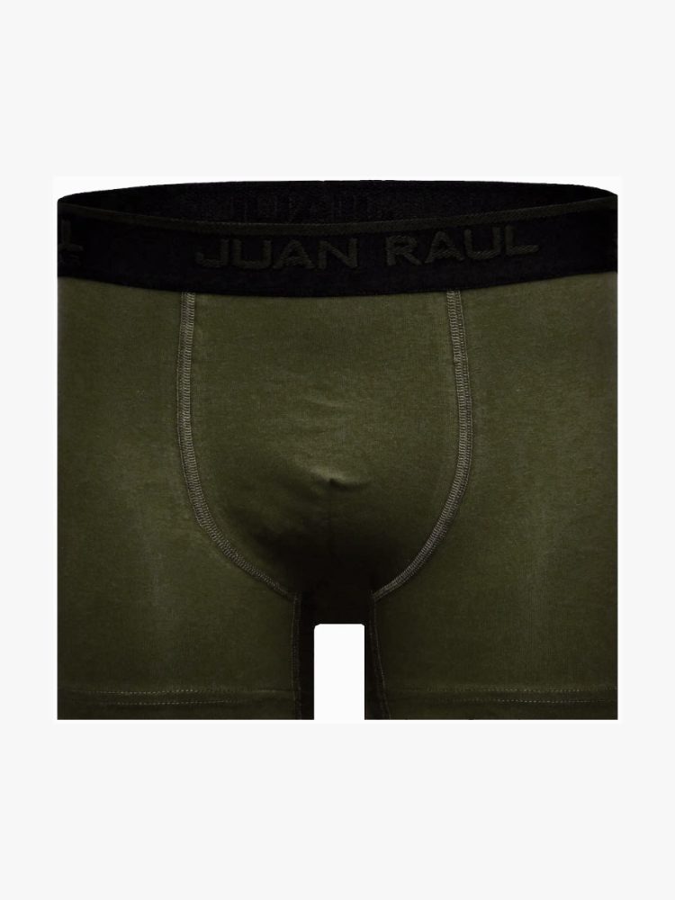 Ανδρικό Μποξεράκι Βαμβακερό Μονόχρωμο Olive Green JUAN RAUL