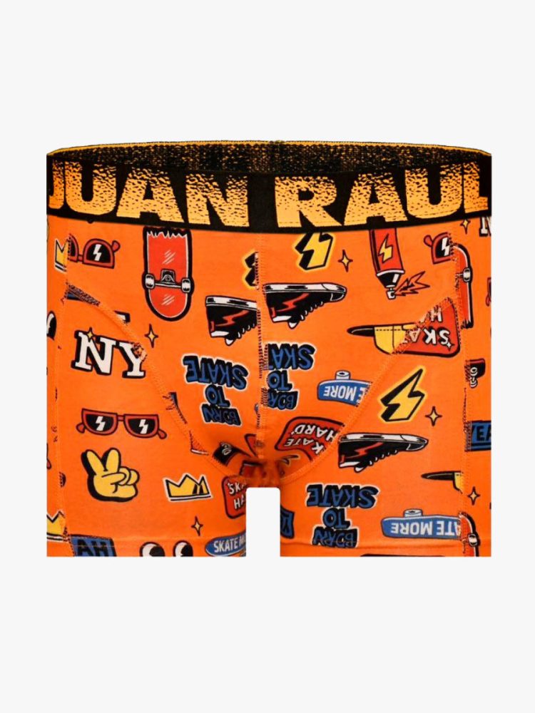 Ανδρικό Βαμβακερό Μποξεράκι με Σχέδια Skateboarders JUAN RAUL