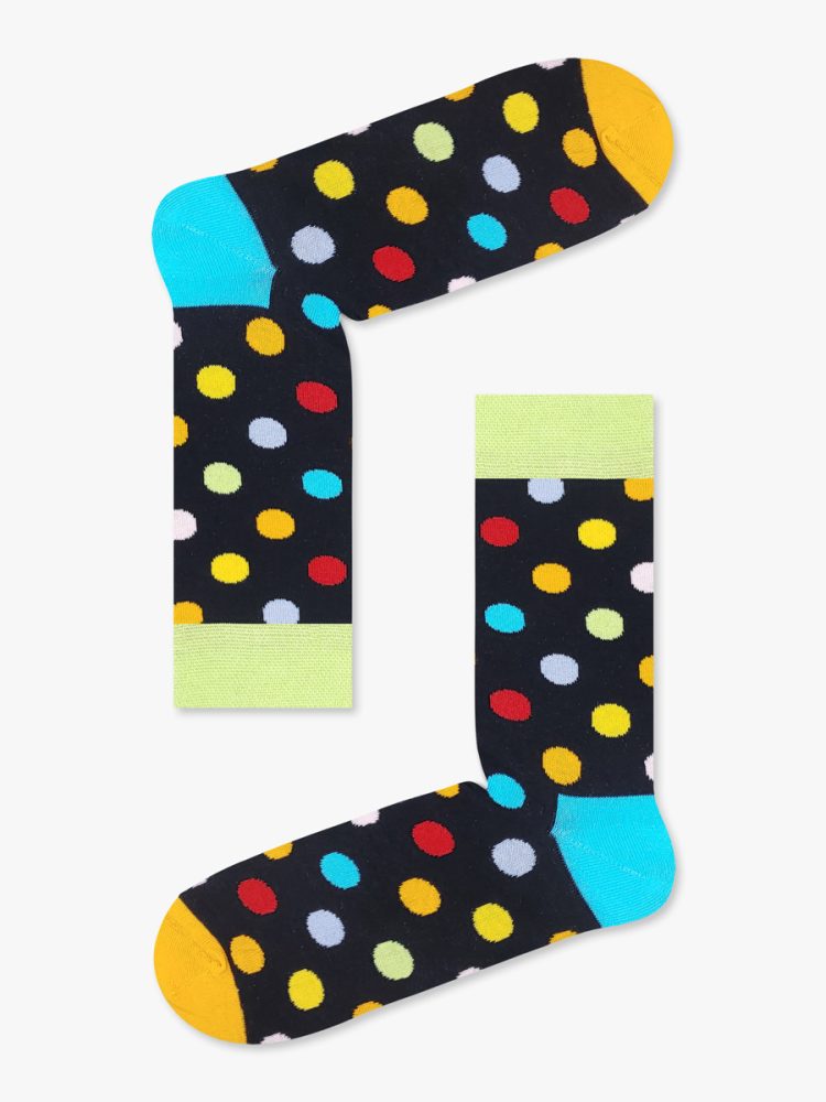 Κάλτσα Βαμβακερή με Σχέδια Neon Dots NODO