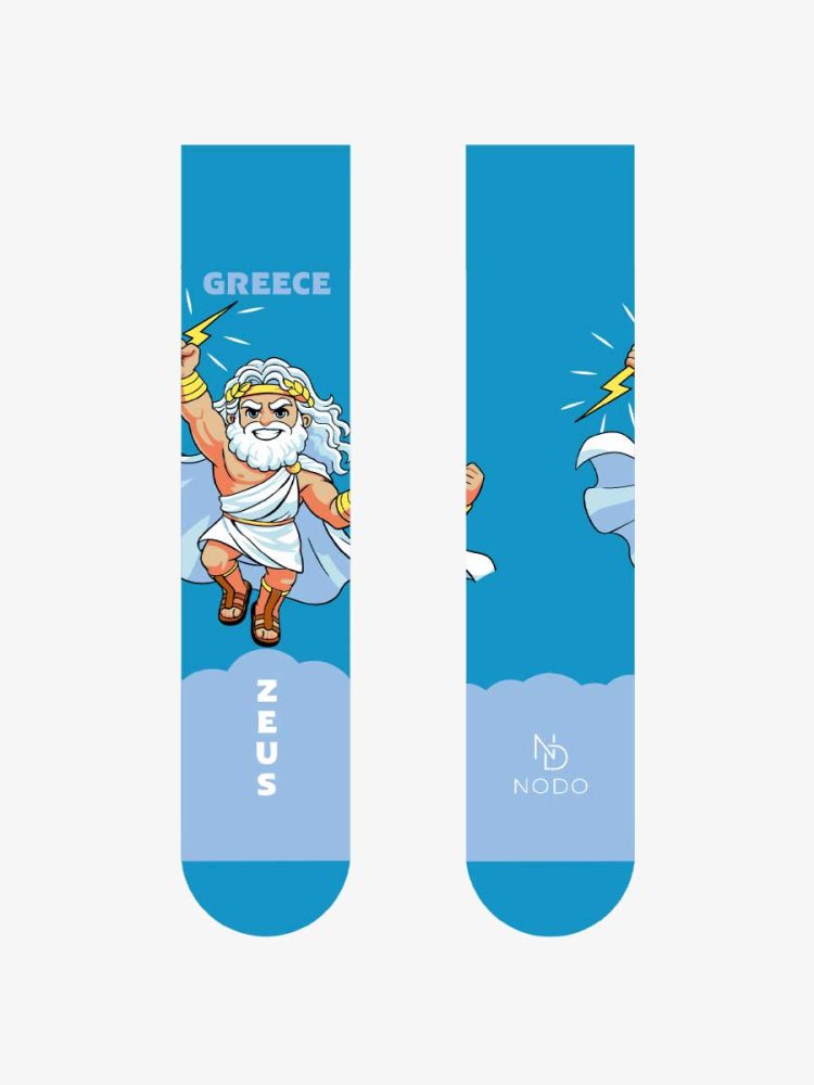 Βαμβακερή Παιδική Κάλτσα με Σχέδια ZEUS NODO