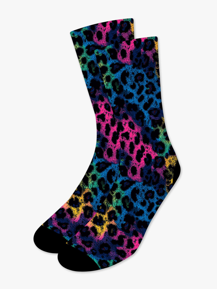Κάλτσα Τυπωμένη με Σχέδια Neon Leopard NODO Κάλτσα Τυπωμένη με Σχέδια Neon Leopard NODO