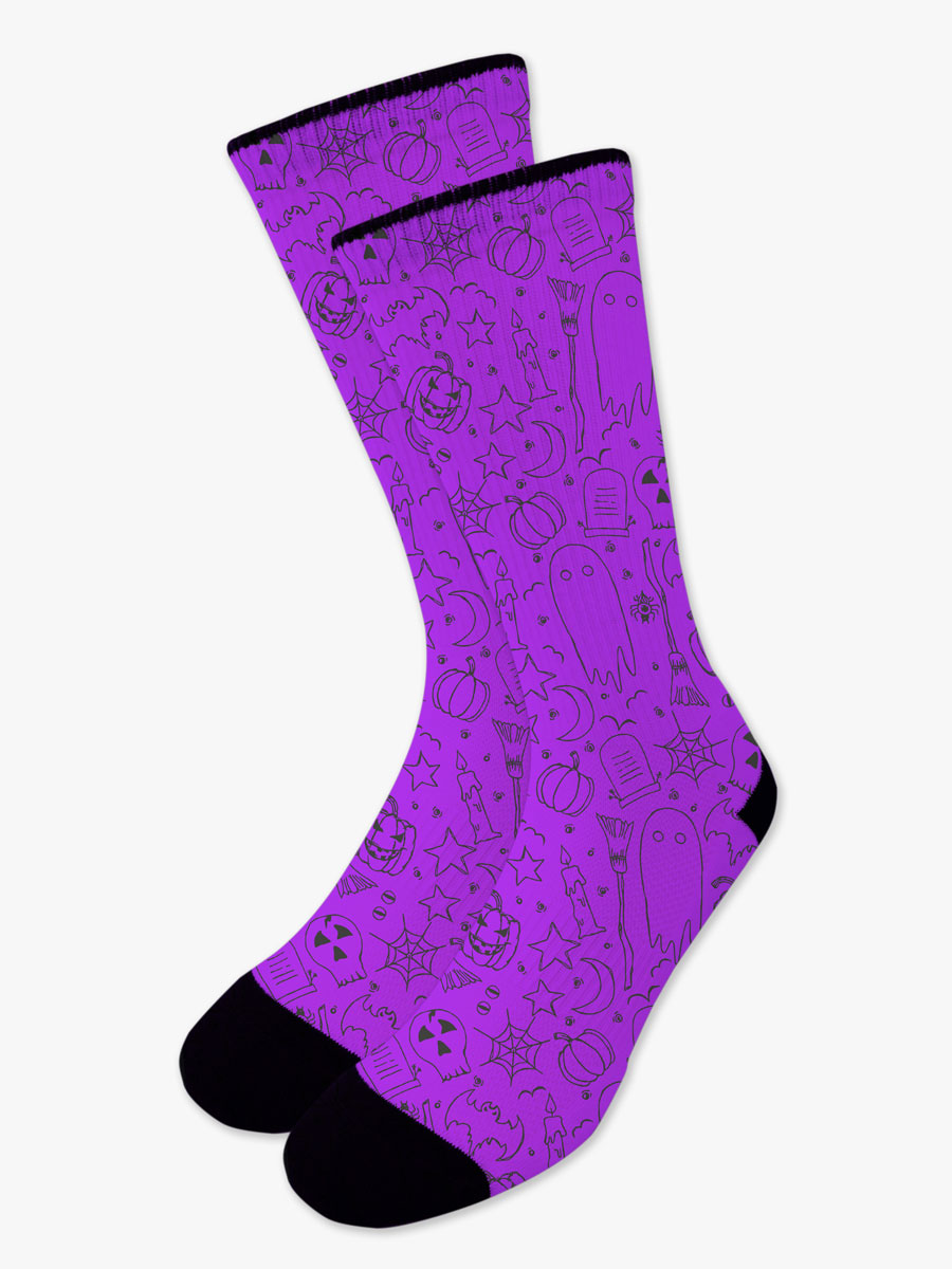 Κάλτσα Τυπωμένη με Σχέδια Purple Urban Mystery NODO Κάλτσα Τυπωμένη με Σχέδια Purple Urban Mystery NODO